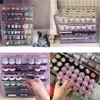 3/4/5 Laag Nail Opbergdoos Cosmetische Organizer Makeup Poolse Acryl Sieraden Transparante Lade 211102