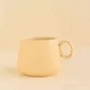 Yaratıcı Gökkuşağı Seramik Kahve Kupa Pastel Renk Sevimli Çay Tumbler Kupası Tazas De Cafe Bardak Ve Kupalar Yenilik Latte Tumblers G1126