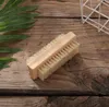 Brosse à poils de sanglier naturels, brosses à ongles en bois, brosse de nettoyage des pieds, Massage corporel, outils de maquillage SN2931