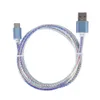 2,4 A Schnellladung, 1 m, 3 ft, geflochtenes Typ-C-USB-Kabel, Micro-USB-Kabel