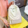 Nouvelle tendance sac à dos fashion toile femme sac à dos nouveau sac d'épaule de couleur unie solide sac adolescente école sac à école mochilas y1105