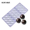 36 Cavity Half Ball Chocolate Polykarbonat Bar Mold Bakery Pastry Baking Tools Plastic Chocolat Moule Y200618