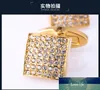 KFLK Jewelry french shirt cufflink for mens designer Brand Cuffs link Button Gold High Quality Luxury Wedding male guests