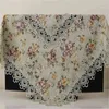 Designer Embroidered Lace Crochet Tablecloth Elegant European Rustic Floral Decoration Chair Cover Runner & Cloth 211103