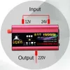 Car Inverter Modified Sine Wave Inverter DC 12v/24v To AC 110V/220V 1000W Voltage Transformer Power Converter inverter 12v 24V Car