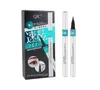 QIC Foundaton Makeup Black Eyeliner Snabbtorkande Vattentät Non-Smudge Eye Liner Penna i Silver Gold Paket Q602