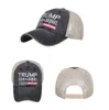 Trump 2024 Casquette de Baseball Distressed Outdoor Hat Sports Patchwork Washed Caps Brodé The Sequel Mesh Hats 5 Couleurs GYL31