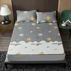 Summer Cool Sleeping Bed Mat Ice Skin-Friendly Mattress Ensembles de literie souples et pliables Sleep Taies d'oreiller Full Size Bed Protector Housse de couette