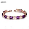 gold amethyst bracelets