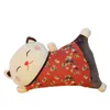 Японский стиль Lucky Cat Подушка двойное использование диван задняя подушка офисная ремень безопасности талии подушка автомобиля поясничная подушка