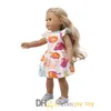 Один кусок Летняя юбка для 18-дюймовой Америки Девушка нашего поколения Кукла Детка платье Летняя пляжная вечеринка отдых