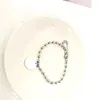 bracelet rond femmes couple en acier inoxydable mode lien chaîne de perles sur la main couple bijoux cadeau pour petite amie Noël Valentine325o