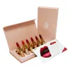 6pcs/set drop ship Makeup Matte Set Box regalo di Natale vedi puro Ruby Woo Chili red Lipstick