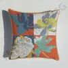 Cojín de serie naranja con estampado de flores y caballos, almohada cuadrada para decoración de silla de hogar y sofá, HT1127494763