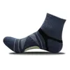 Мужские компрессионные носки Мужчины Merino шерсть черные лодыжки хлопчатобумажные носки баскетбол спортивные сжатия носок для мужчин спортивные носки X0710