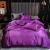 Kuup الفاخرة بلون الفراش مجموعة كل حجم حاف غطاء السرير الكتان الملكة المعزي السرير الأحمر لحاف غطاء جودة عالية للبالغين 210316