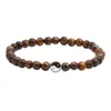 Yin och Yang Bagua Armband Vulkanisk sten Tiger Eye Stone Pärlade armband för män och kvinnor Yoga Chakra Meditation Natural Stone