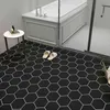 Self Adhesive Mosaic Thicken Tile Floor Sticker Kitchen Bathroom Vinyl Wallpaper Waterproof Peel Stick PVC Panel 211217