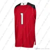 安く注文のRutgersスカーレットナイツNCAA＃1 Maroon Basketball Jersey個性ステッチカスタム任意の名前XS-5XL