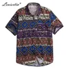 Mens Beach Hawaiian Camisa Tropical Verão Manga Curta Camisa Homens Marca Roupas Casual Solto Algodão Botão Down Camisas Plus Size 210527