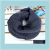 Wraps Hats, перчатки мода независимости Mticolor шарфы для женщин зимний теплый сплошной цвет 2 круг вязаный кожух шеи длинный шарф шаль
