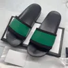 Projektantki Kobiety Kapcieczki Kliszki Najwyższe wydanie Summer Beach Flat Sandals Black Green Flat Buty