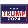 2024 Trump Autoaufkleber Auto Stoßstange Fensteraufkleber 14,8 * 21 cm PVC Tags US-Präsidentschaftskampagne Trump Aufkleber Autokörperdekoration BT1116