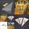 Gift Event Festive Supplies Home & Gardengift Wrap 50Pcs Transparent Opp Plastic Bags For Cookie Packing Clear Wedding Birthday Party Favors