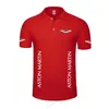 Polo Aston Martin décontracté d'été de haute qualité pour hommes polo solide polos 210308