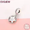 New Year's Gift 925 Sterling Silver Beads Birthday Figure Number 18 Year Old Love Heart Charms Fit Original Bracelet DIY Jewelry Q0531