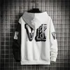 Heren Hoodies Herfst Winter Fleece Hip Hop Japanse Streetwear Printed Hoodie Mannen Patchwork Sweatshirts Male Drop 210720