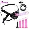 NXY godes 32 cm énorme pénis réaliste harnais à sangle Strapon pour les femmes sangle sur culotte Sex Toy Couples stimulateur Vaginal 220105