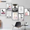 Paintings Fashion Prints And Posters Sexy High Heels Women Wall Art Cover Magazine Canvas Painting Perfume Girls Room Decor Picture