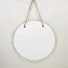 18 '' Sublimação Ganchos de Porta Redonda 18inch MDF Marca Lado único Branco Branco Plectane Plectane Transferir decorações para a família por Air A12