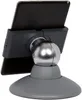Tablet PC står tabletthållare rörelse (7-13 tum, 360 grader rotation med stöldskydd) Silver / träkol