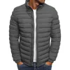 Winter Down Jackets For Men Warm Cotton Padded Casual Puffer Coats Zipper Slim Plus Size S-3XL Outwear