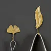 Hooks & Rails Leaves Shape Iron Hook Nordic Wall Decoration Leaf Watch Jewelry Hanging Bags Multifunctional Rack Robe Hanger Ha V7248s