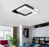 Vierkante WhiteBlack Plafondverlichting voor Woonbed Kamer Opbouw Modern LED Plafondlamp Lampen voor Office Study Room