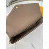 bicolor M69977 F￉LICIE FELICIE POCHETTE Projektant kobiet Crossbody na ramię portfel z łańcuszkiem klapa kopertówka etui na klucze etui na karty Zippy torebka etui