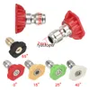 Car High Pressure Water Gun Washer 14mm M22 Socket 1/4" Quick Release Snow Foam with 5pcs Soap Spray Nozzles