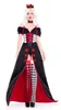 Reine des Coeurs Alice au Pays des Merveilles Costume Poker Reine Cosplay Halloween Mascarade Costumes Robe Sexy G0925