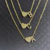 Wisiorek Naszyjniki Gold Heart Letter A B C D E F G H I J K L M N O P P R S T U V W X Y Z Naszyjnik Urok Dla Kobiet BFF Gift Gift Collier