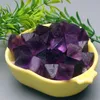 1 sachet de 100 g naturel 100 g naturel magnifique fluorite violette octaèdre fluorite cube cristal de guérison pierre dégringolée taille 11708643