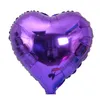 Mélanger 18 pouces coeur feuille ballon rouge or violet vert bleu métallique Saint Valentin amour cadeau de mariage fête d'anniversaire décoration de la maison ballons