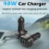 48W PPS PD Samsung S20 Note 20 Ultra Note10 QC 4.0 USB Type C Fast Car Phone Charger for iPhone 12 SE 11 Macbook