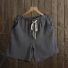 Dames shorts Summer Women Cotton Linen broek Feminino Elastic Wasit Home Loose Plus Size met Pocket RV594