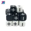 black white dice