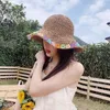 Lady Sun Hat Grande Brim Sunshade Dobrável Beach Cap Outdoor Headwear Acessórios Holiday Beach Trip Viagem