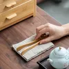 Wooden Tea Clip Simple Household Teas Set Tool Teacup Bent Clips Portable Bamboo Natural Color Accessories 18CM DH7847