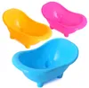 Hamster-badkar multifunktionella husdjur-hamster toalett duschrum mini bad sand badkar liten husdjur rengöring verktyg plast husdjur levererar sn5590